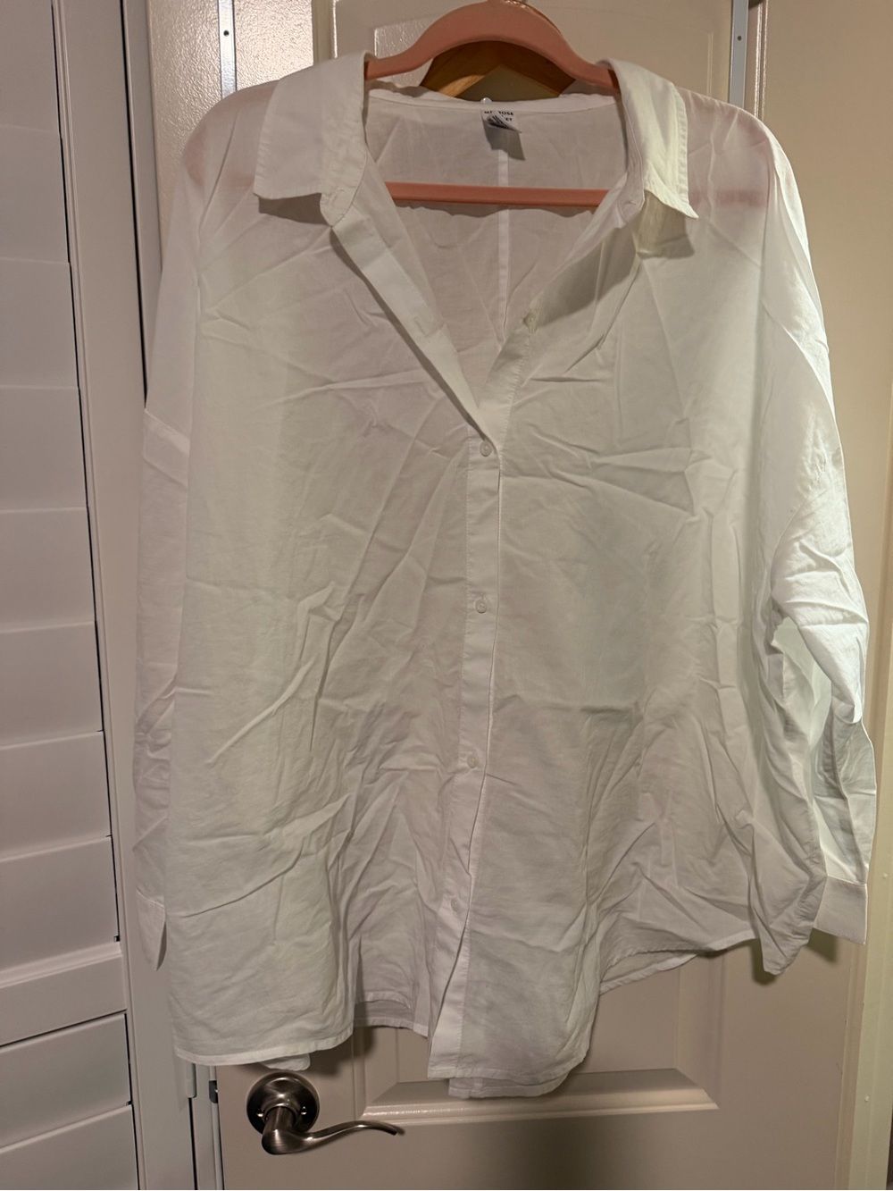 Melrose and Market White Women's Button-Front Shirt